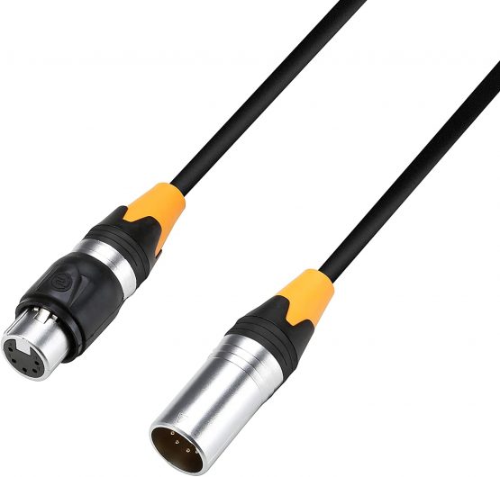 Adam Hall Cables DMX Cable 5-Pin XLR Male to XLR Female IP65 5.0 m