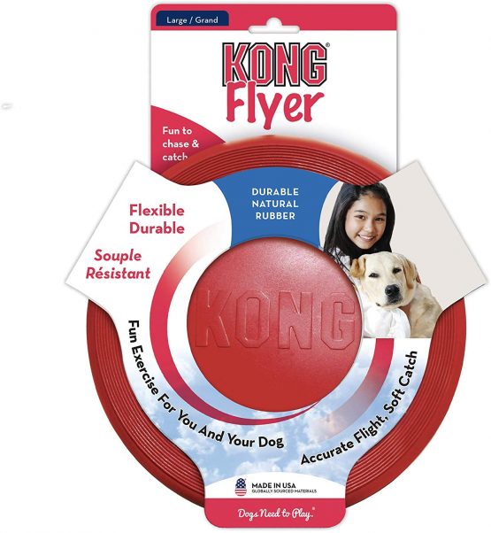 KONG - Flyer - Durable Rubber Flying Disc Dog Toy - For Large Dogs - Image 4