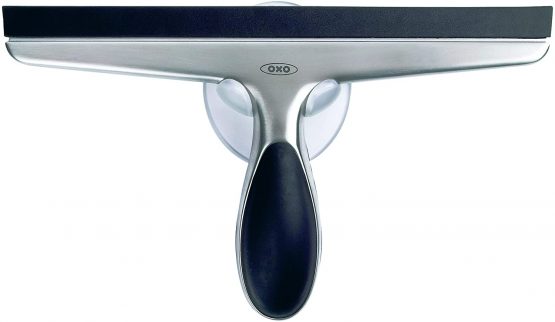 OXO 1060619 Good Grips Stainless Steel Squeegee, White/Black, 10 x 1.5 x 6 inches