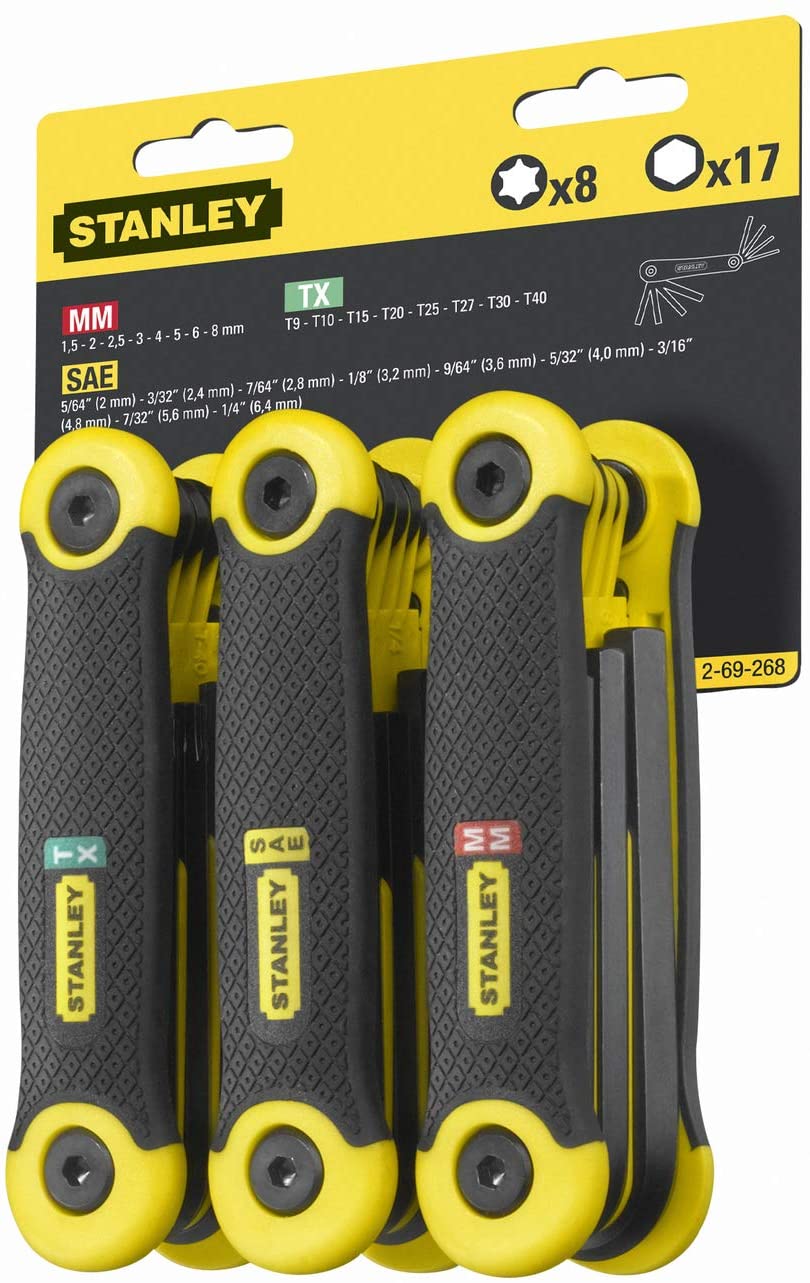 Stanley 269268 Folding Hex Key Set - Imperial (25 Pieces) - Image 2