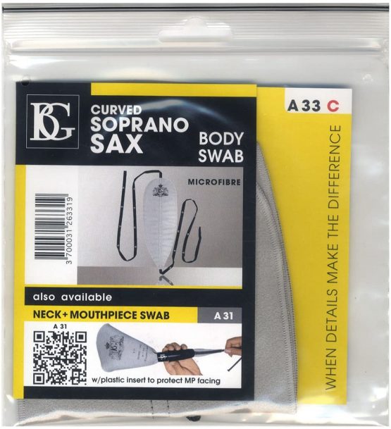 BG-A33C - Instrument swab for Curved Soprano Sax - Image 2