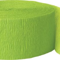 Unique Party 6355 - 24m Lime Green Crepe Paper Party Streamer