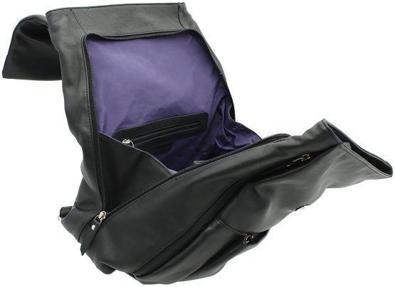 Ashlie Leather A4 Lightweight Leather Backpack with Grab Handle AC8201 - Image 2
