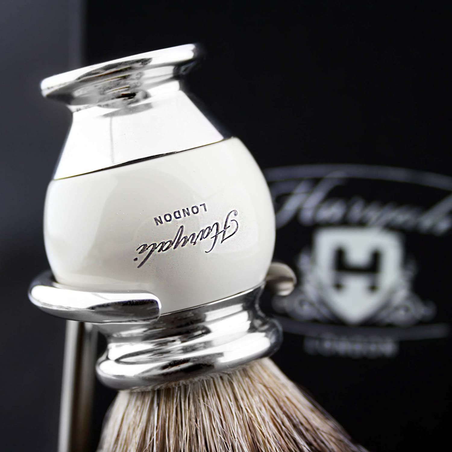 Haryali London Shaving Brush, Super Badger Shaving Brush, Elegant and Unique Design, Badger Hair Shaving Brush - Image 3