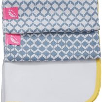 Motherhood 3 in 1 Breathable Waterproof Baby Changing mat and 2 Foam Pads, 50 x 60 cm Blue Classics 2017