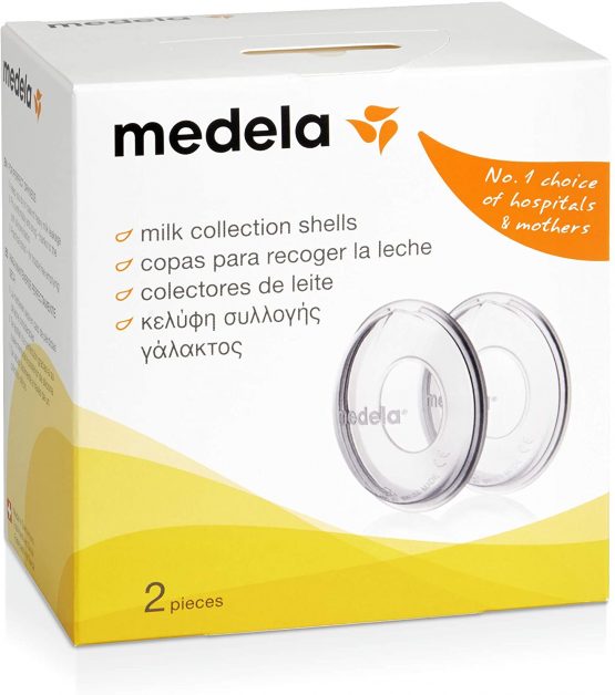 Medela Milk Collection Shells - BPA-Free, Made from Soft, Flexible Silicone, Includes 2 Shells - Image 2