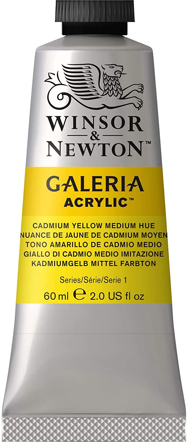 SG Education GAL 2120120 Full Range of Galeria Acrylic, 60 mL Tube, Cad Yell Med Hue, 60 ml (Pack of 1)