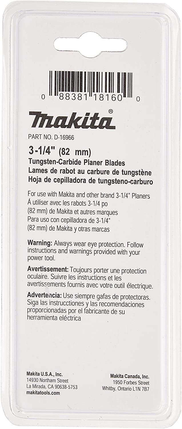 Makita D-07945 Planer Blades 82 Mini, Black - Image 2