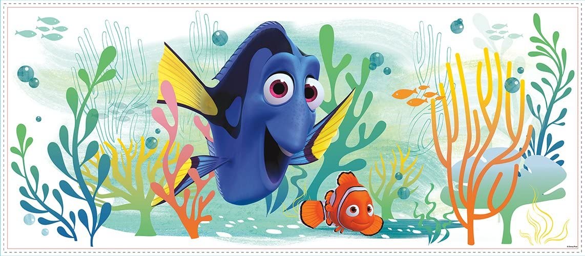 RoomMates Finding Wall Stickers-Nemo & Dory, Vinyl, Multi-Colour, 151 x 93 x 151 cm