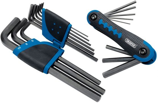 Draper 31144 Metric Allen Hexagon Key Set, 17 Pieces