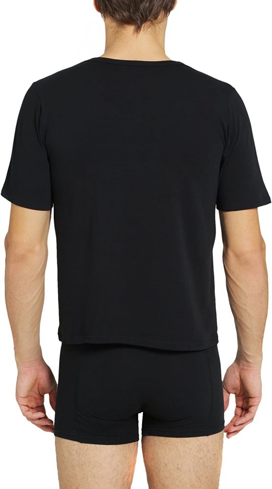 Ultrasport Men's T-Shirt V-Neck - Black, Medium - Image 2