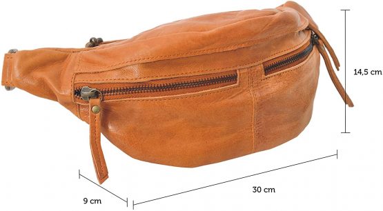 Gusti Leather Bum Bag - Shoulder Bag Leather Black Hip Bag Men Men's Bum Bag Women's Bum Bag - Image 3