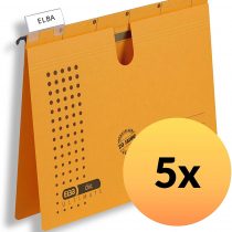 Elba Recycled Card for DIN A4 Hanging File 5 Piece Yellow