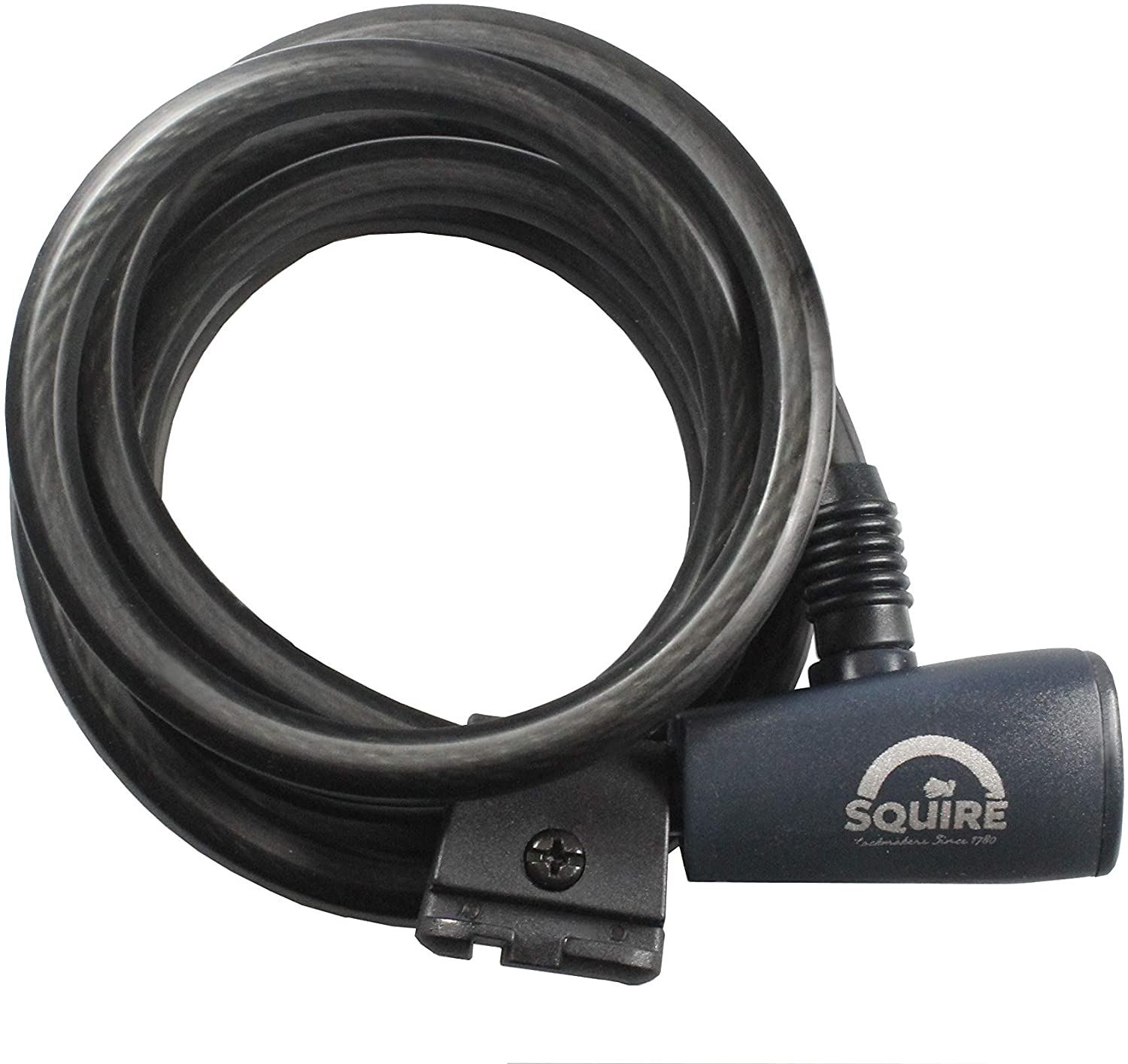 Henry Squire 116 Key Operated Cable Lock, 1800 mm Length x 10 mm Diameter, Black, 180 x 1 cm