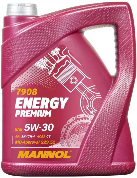 MANNOL MN7908-5 Energy Premium 5W-30 API SN/CF engine oil, 5 litres