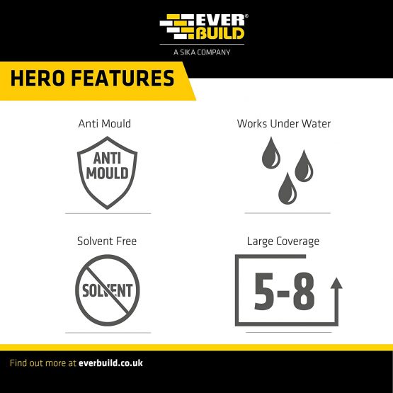 Everbuild 402 High Performance Water Seal, Long Lasting Protection From Water Damage, 5 Litre - Image 3