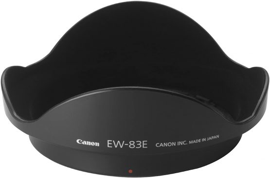 Canon 7276A001AA EW-83E Lens Hood For EF-S 10-22mm f/3.5-4.5 USM, EF 16-35mm f/2.8 L U, EF 17-40mm f/4.0 L USM - Black