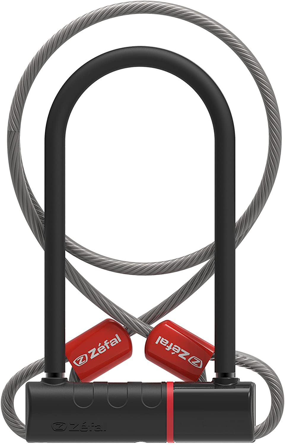 ZEFAL K-Traz U17 & Cable Extension U-Lock, Black, 115 x 230mm/120cm