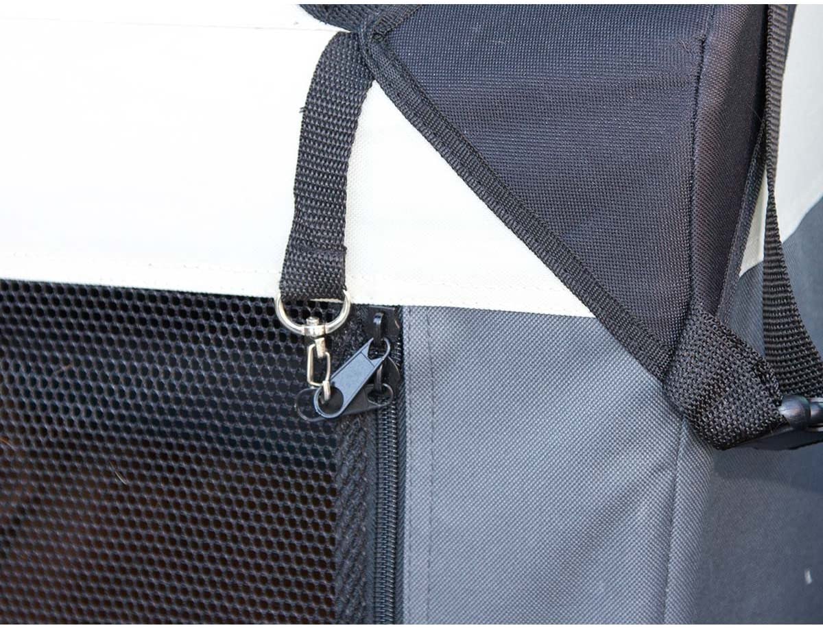 Kerbl Travel Box Journey, 81 x 58 x 58 cm, Grey/Beige, gray, 81 cm L x 58 cm W x 58 cm H - Image 4