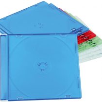Fellowes Slimline Empty Case for 1 CD Pack of 10 Assorted Colours