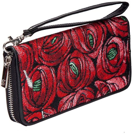 Signare Tapestry Long Zip RFID-Blocking Credit Card Holder Wallet for Women with Flower and Garden Design - Image 3