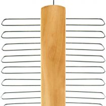 Hangerworld Wooden 20 Bar Tie Belt Rack Accessory Organiser Coat Hanger