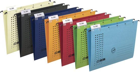 Elba Chic 85801GB Suspension Files A4 Recycled Cardboard 230 g/mÂ² Yellow Pack of 5 - Image 3