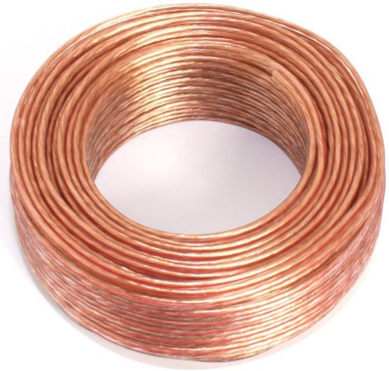 Loudspeaker Cable 2 x 0.75 mm² - 25 m - Transparent - CCA - Audio Cable - Box Cable