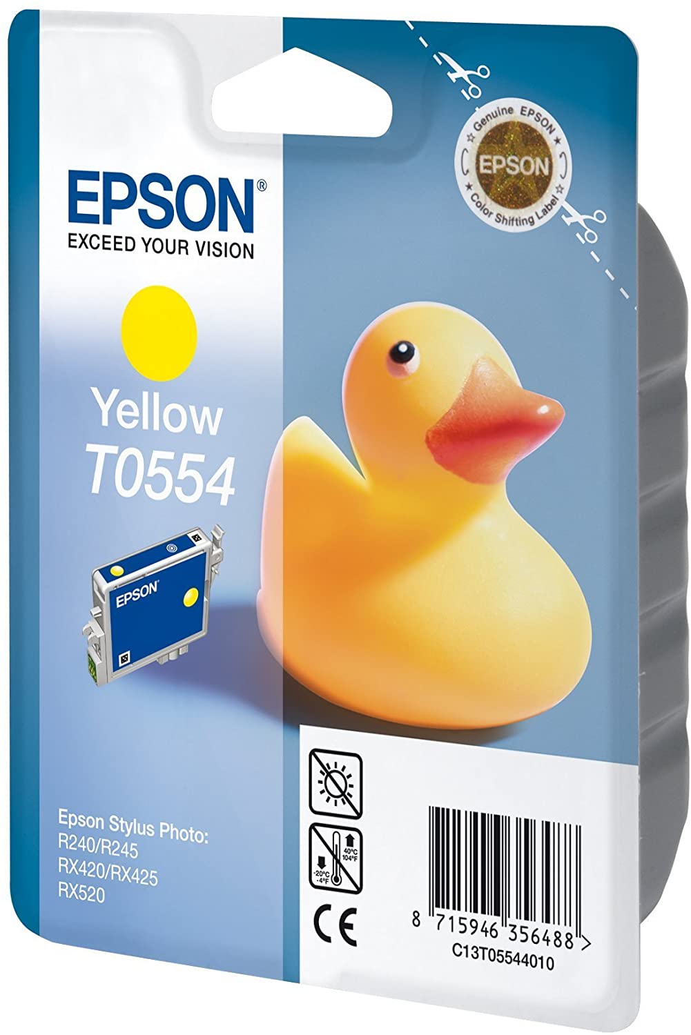 Epson Original Ink Cartridge T0554 Yellow, 1 - Image 2