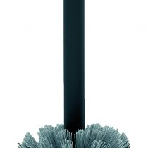 Brabantia 370021 Stainless Steel Handled Toilet Brush - Stainless Steel Black, 10 x 20 x 40 cm