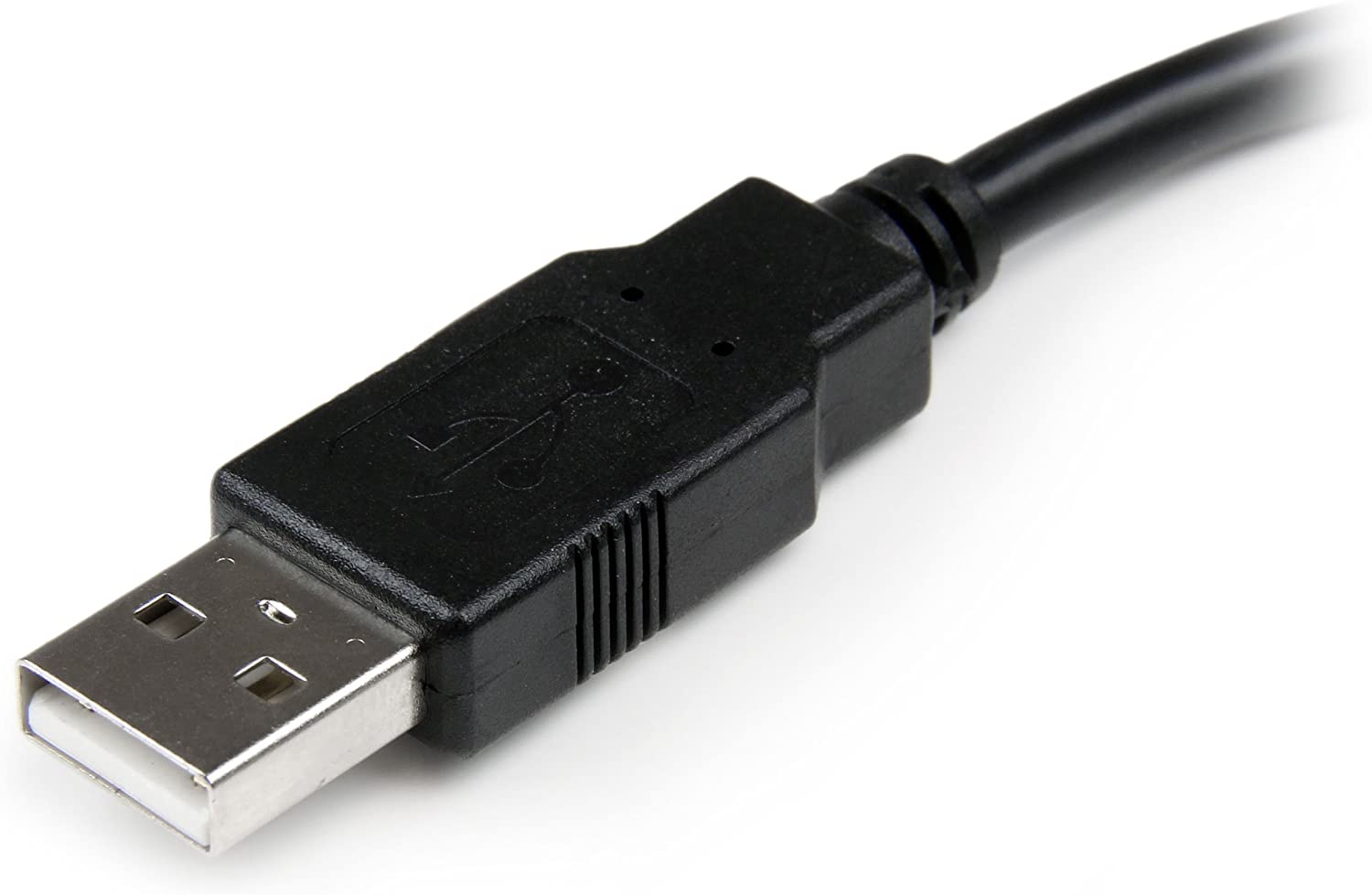 StarTech.com 6in USB 2.0 Extension Adapter Cable A to A - M/F, Black - Image 2