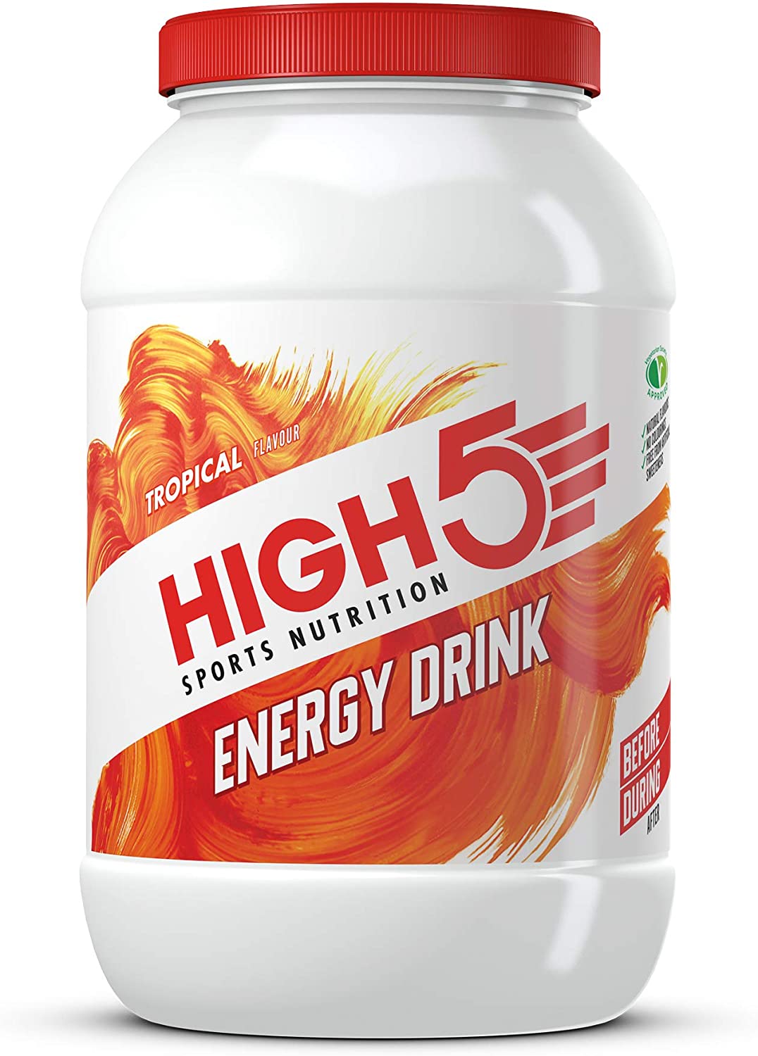 HIGH5 Energy Drink, Electrolytes Sport Energy Drink Powder, Isotonic Drink with 2:1 Fructose, Hydration for Running Cycling