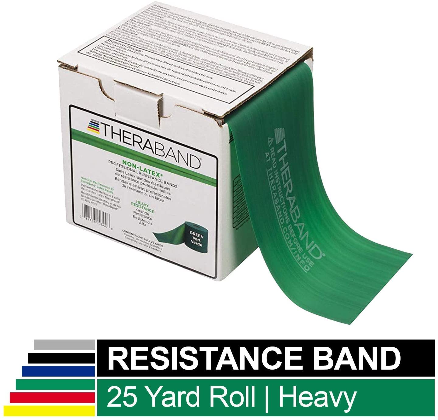 TheraBand Latex-Free Resistance Band for Pilates Home Gym, Rehab, Professional Physical Therapy & Fitness Equipment