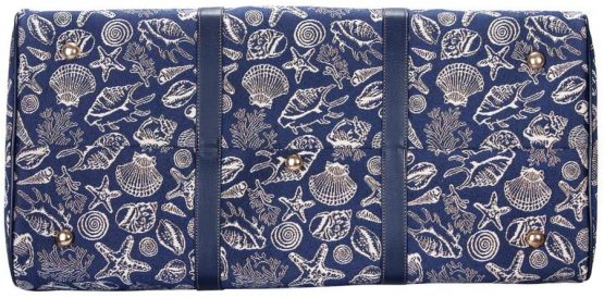 Signare Tapestry Large Duffel Bag Overnight Bags Weekend Bag for Women with Fashion Pattern Design (Sea Shell, BHOLD-Shell) - Image 4