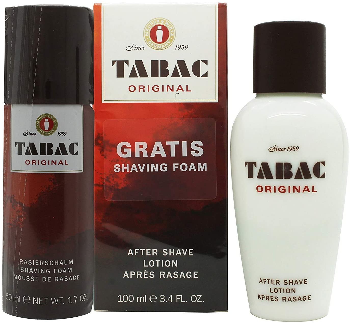 TABAC A/S Lotion Plus Shaving Foam, 100 ml, 100 Milliliters