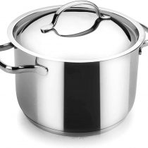 LACOR Basic Stock Pot, Stainless Steel, Silver, 16 cm