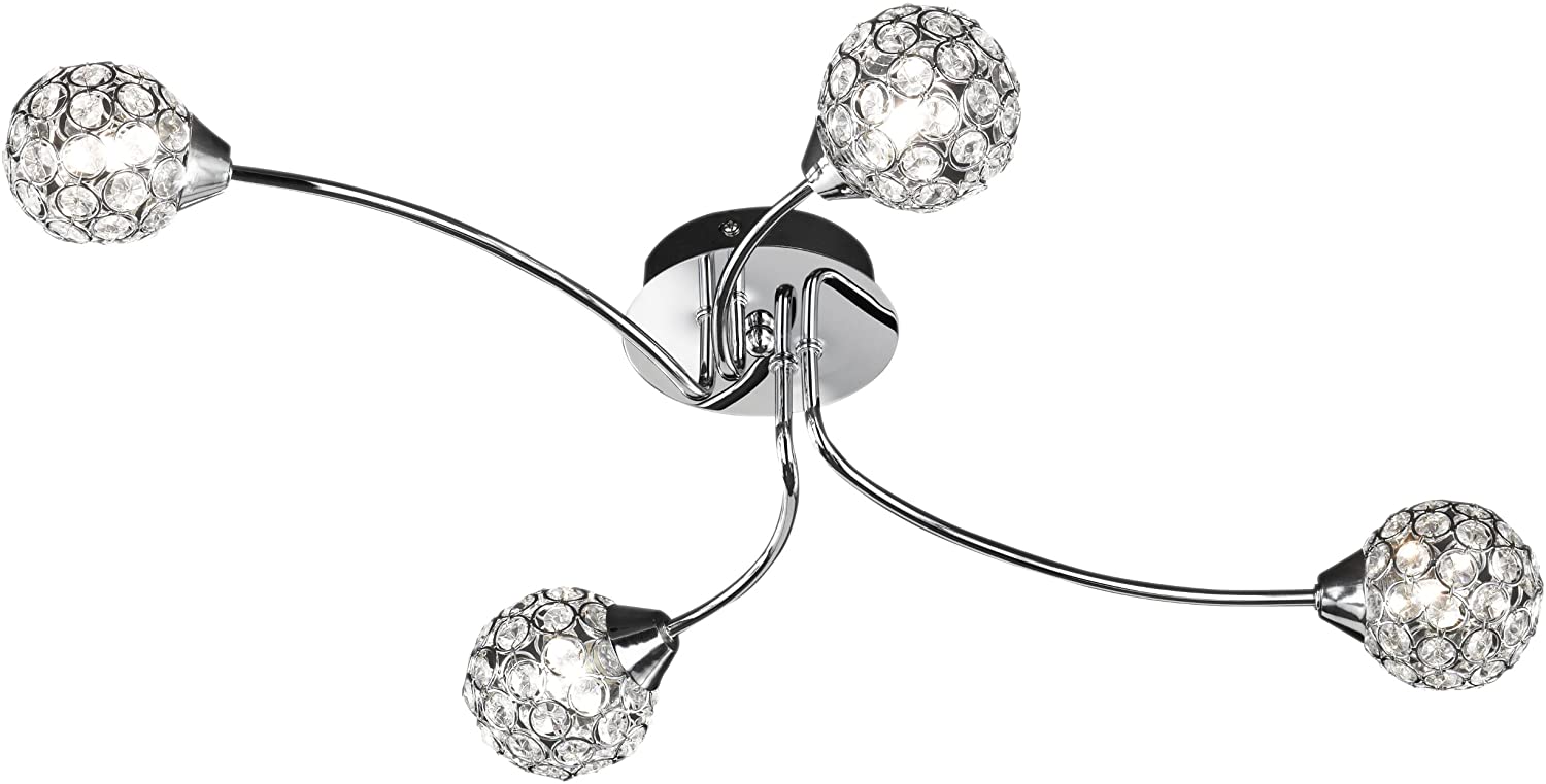 WOFI/Action Genua Ceiling Lamp with 4 Lamps