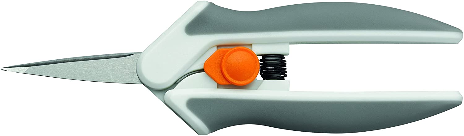 Fiskars Softouch Micro-Tip Scissors, White/Grey, Length 16 cm - Image 2