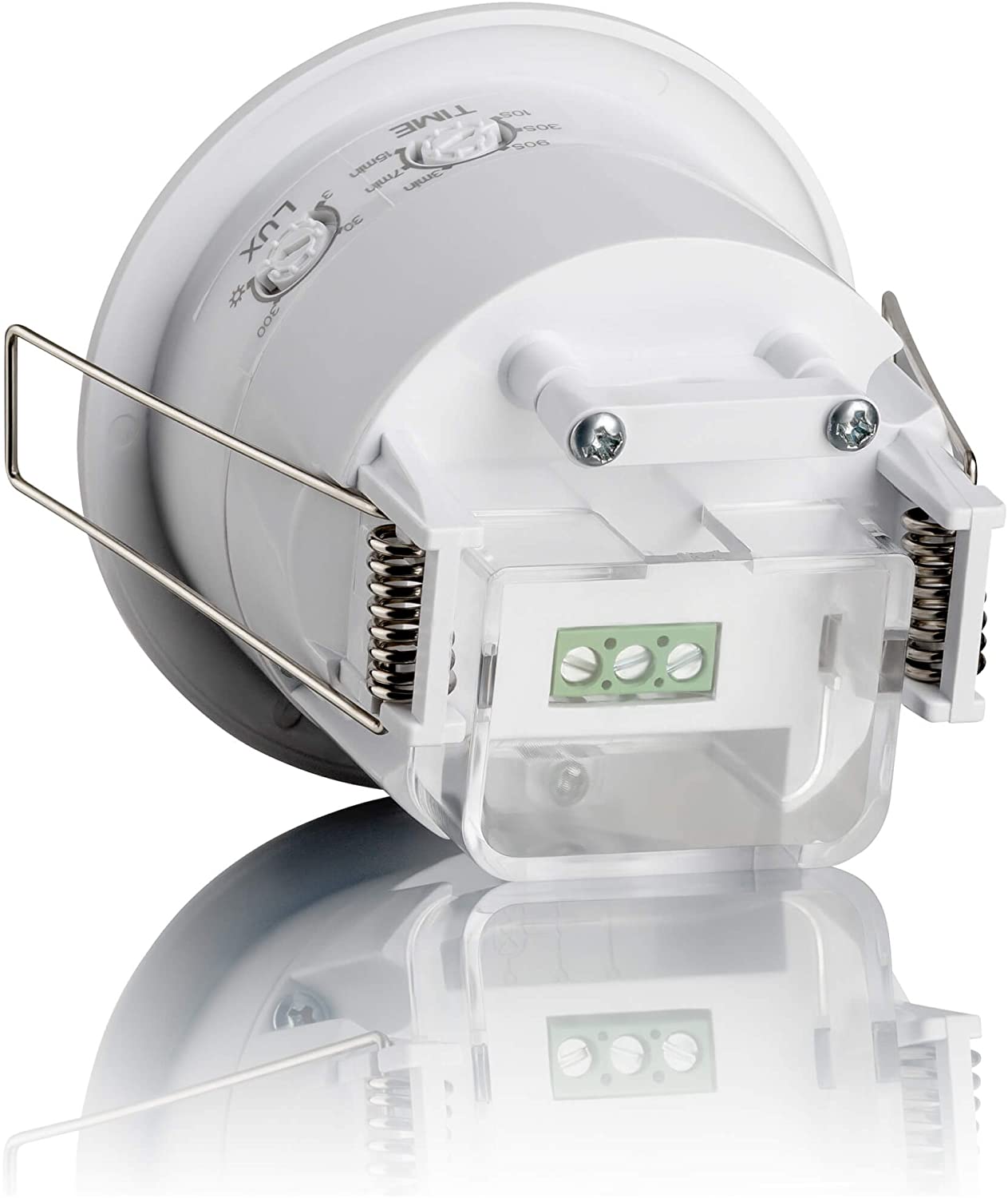 SEBSON PIR Sensor Indoor, Ceiling Flush Mounted, Infrared Motion Sensor, LED Suitable, Range 6m / 360°, max. 1200/300W, IP20 - Image 3