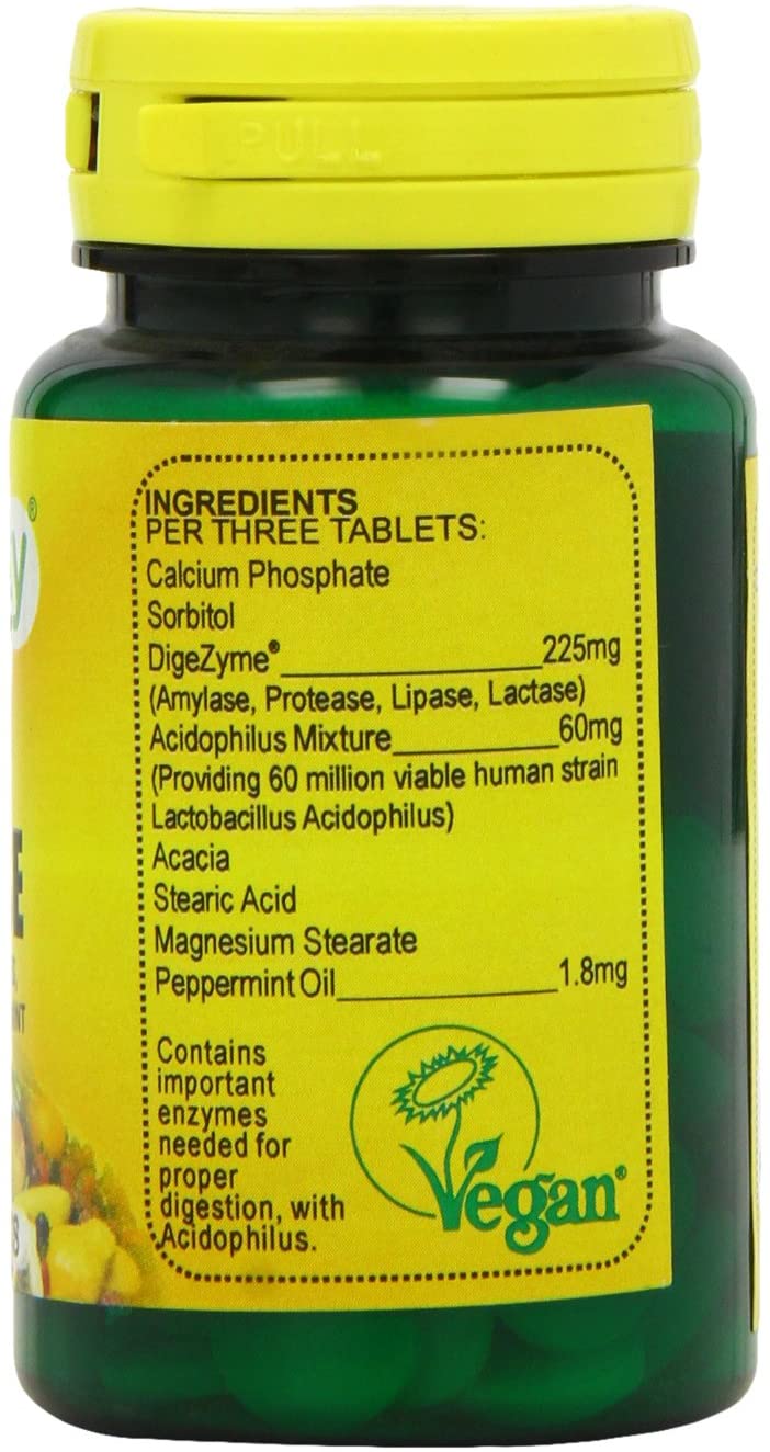 Veganicity Digest-Ase : Digestive Health Supplement : 60 Tablets, in a Planet-Friendly 99% Recycled Pot, 60 count (Pack of 1) - Image 3