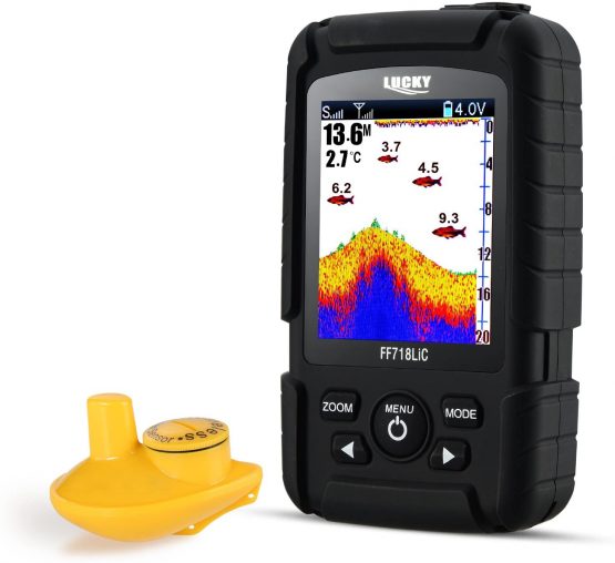 LUCKY Portable Fish Finder for Recreational Fishing from Dock, Shore or Bank
