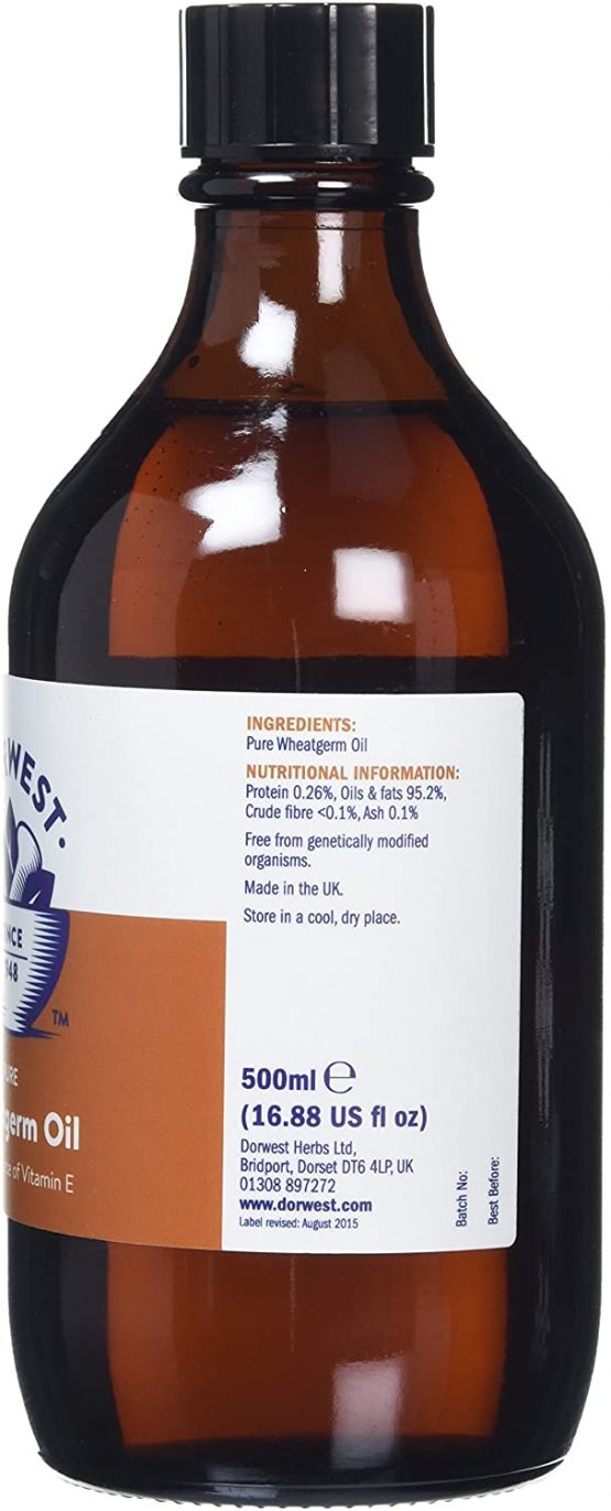 Dorwest Herbs Wheatgerm Oil Liquid for Dogs and Cats 500 ml - Image 3