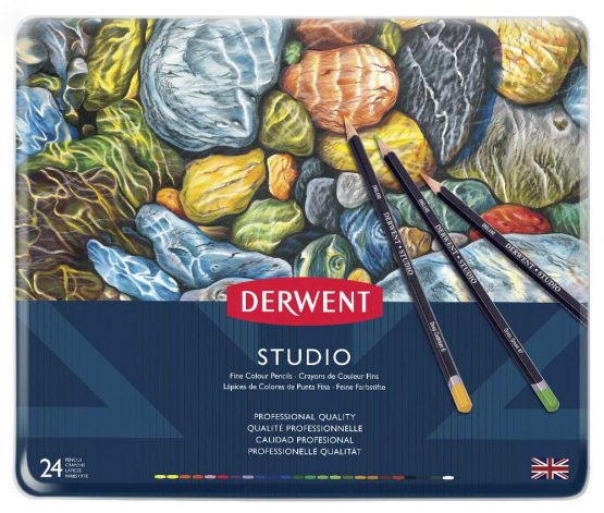 Derwent Studio Colouring Pencils Tin (Set of 24)