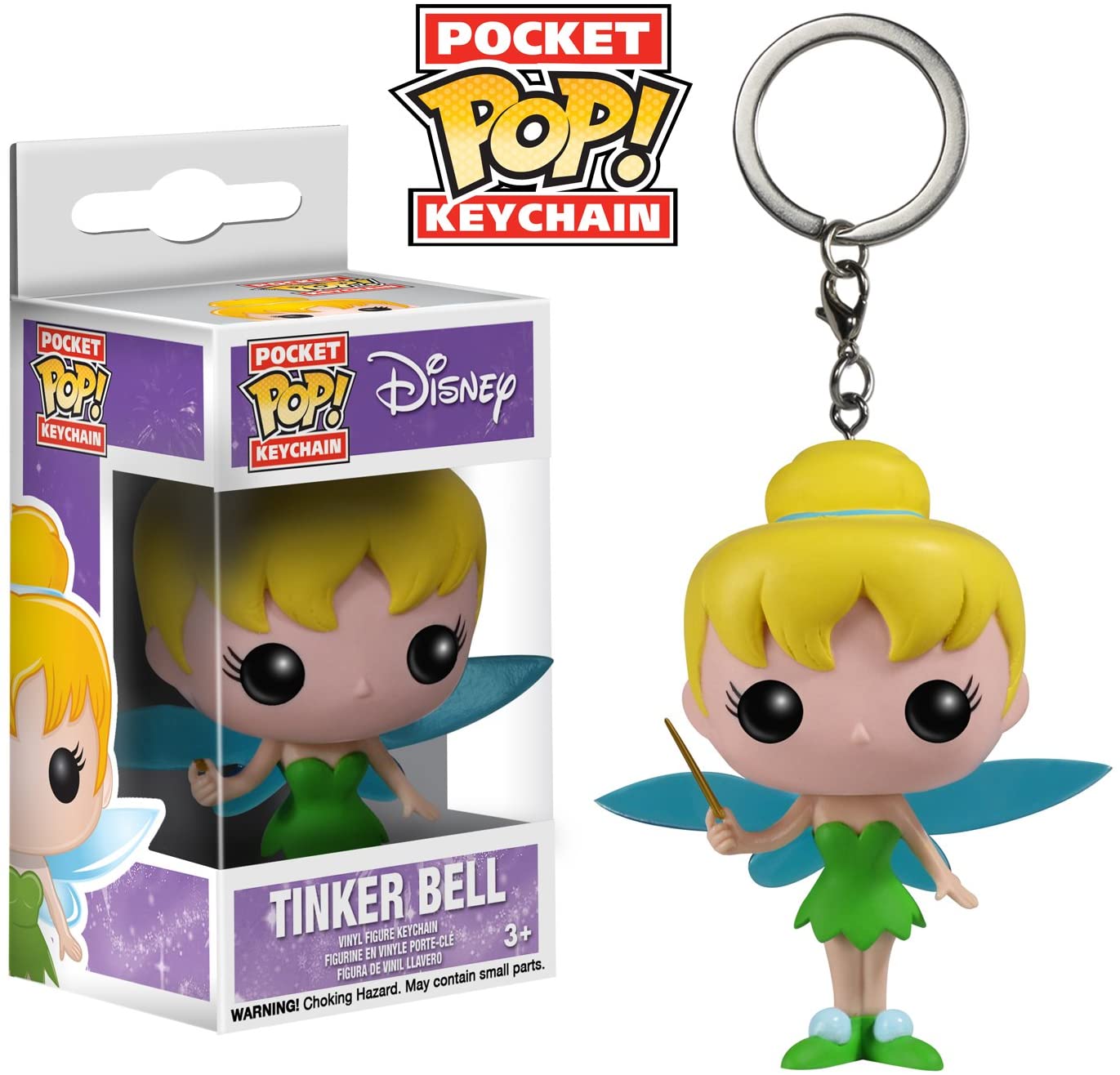 Disney 4859-PDQ "POP! Tinker Bell" Pocket Keychain Figure, Multi-colored - Image 2