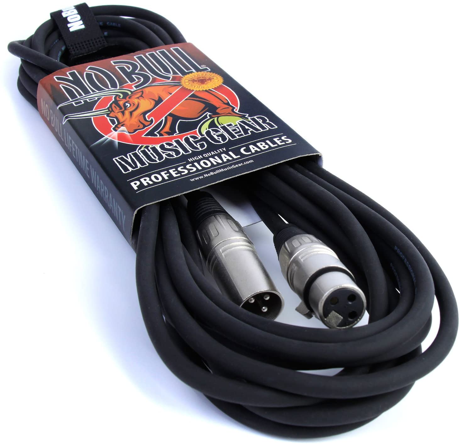 No Bull Nordell Music Gear' Premium XLR Cable (Black