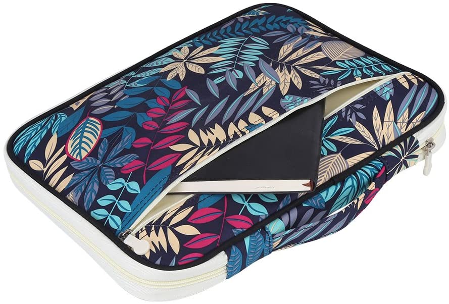 Multi-functional A4 Document Bag, Portfolio Organizer Case Zippered, Oxford Waterproof Document Bag, Navy Blue - Image 4