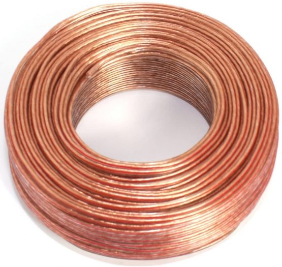 Loudspeaker Cable 2 x 0.50 mm² - 50 m - Transparent - CCA - Audio Cable - Box Cable