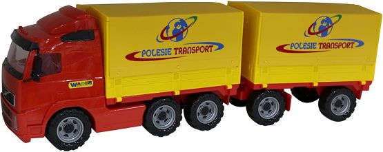 Polesie 8732 Volvo Powertruck Tilt Truck with Trailer-Toy Vehicles, Multi Colour - Image 2