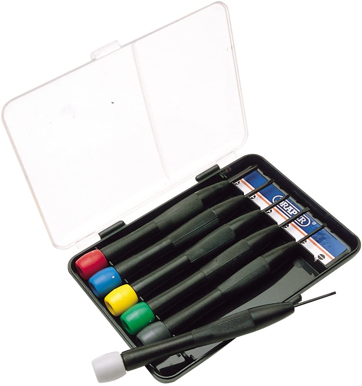 Draper 20644 Jewellers Screwdriver Set (6 Pieces), Blue - Image 3