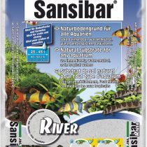 JBL Sansibar RIVER 10 kg, Light, fine substrate with black pebbles for freshwater and marine aquariums